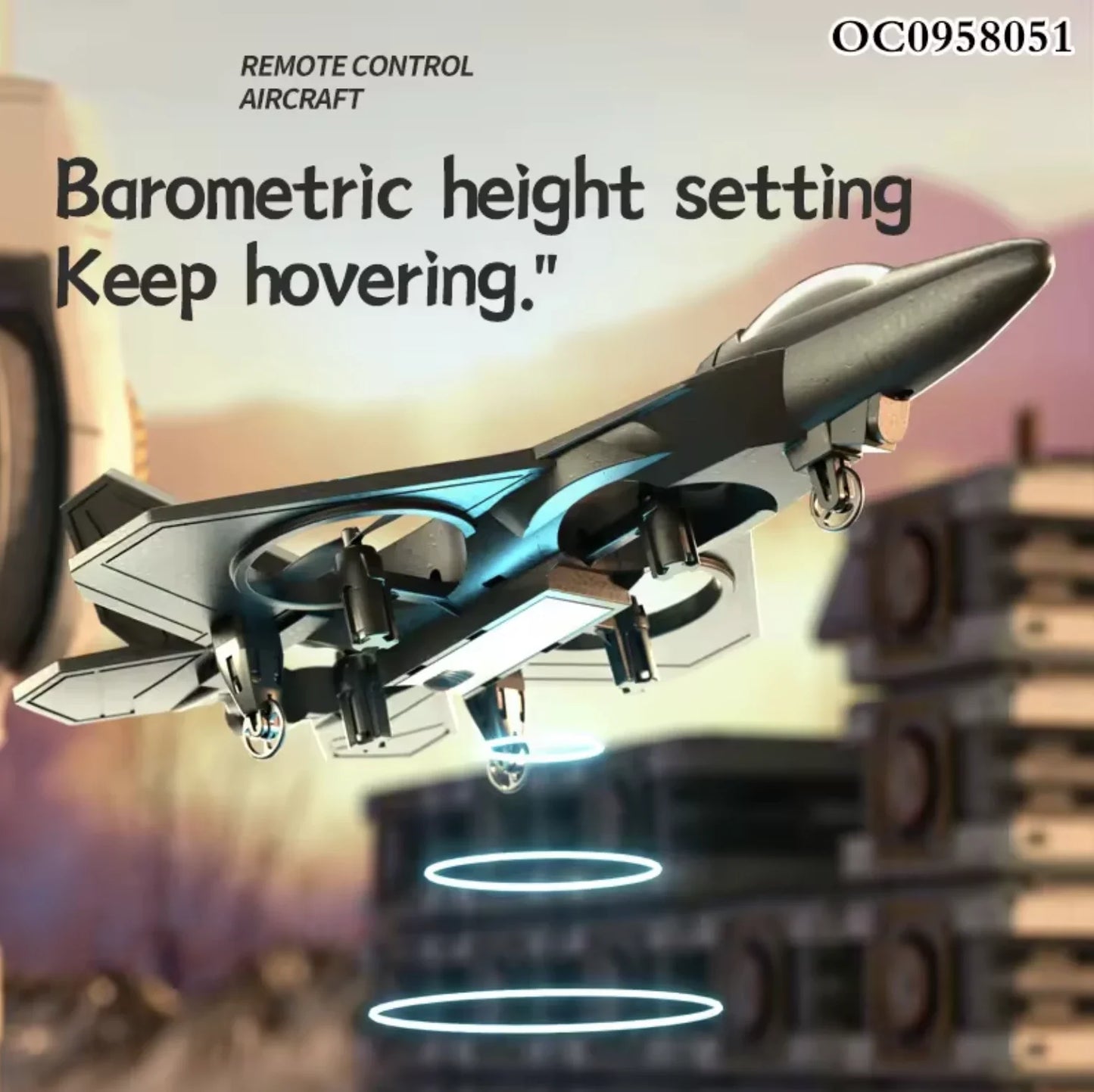 LO712 RC Drone Durable Fighter Glider - Gift For Kids
