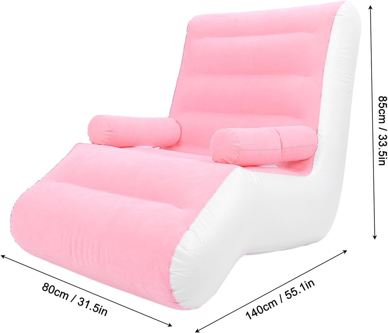 Inflatable Sofa, S Shaped Design Foldable