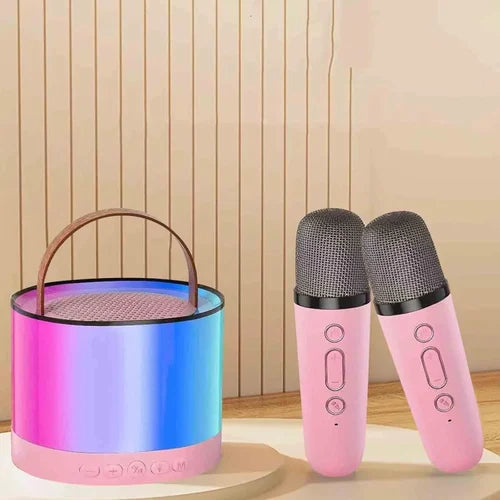 Portable LED Bluetooth Speaker with 2 Microphone Model K52