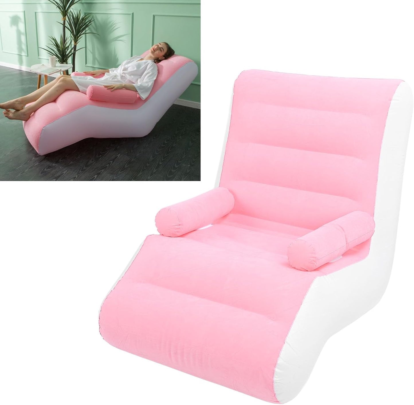 Inflatable Sofa, S Shaped Design Foldable
