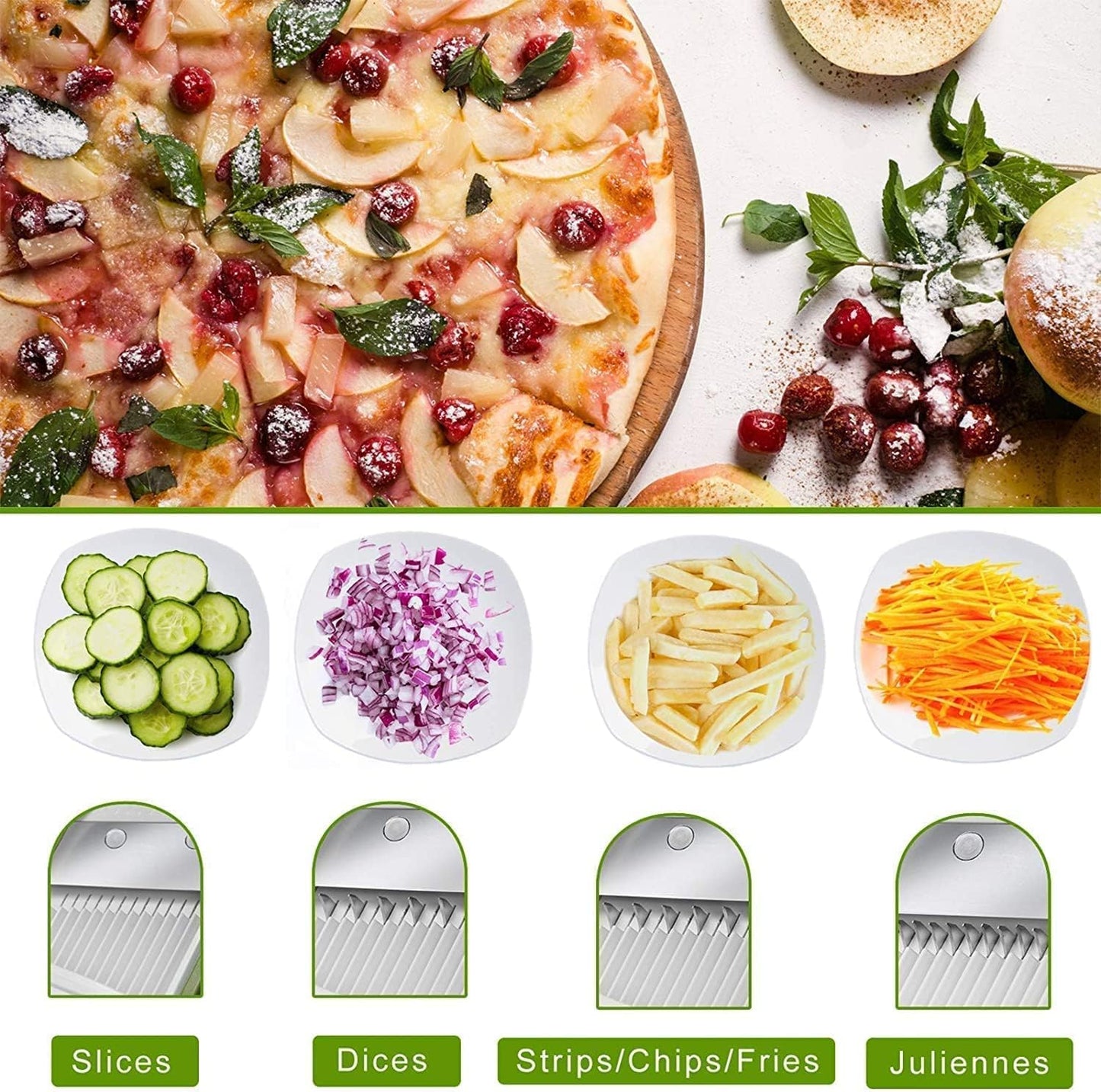 Adjustable Multi-Function Vegetable and Fruit Slicer